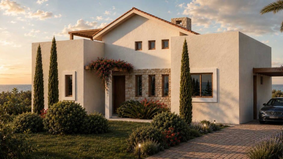 Contemporary 3-bedroom villa with private pool in Monagroulli Hills