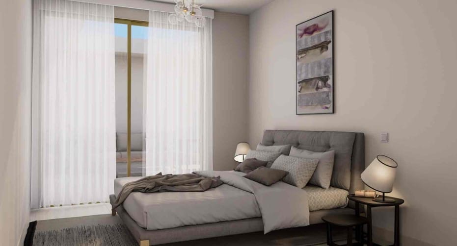 Bedroom interior in the Kato Paphos apartment