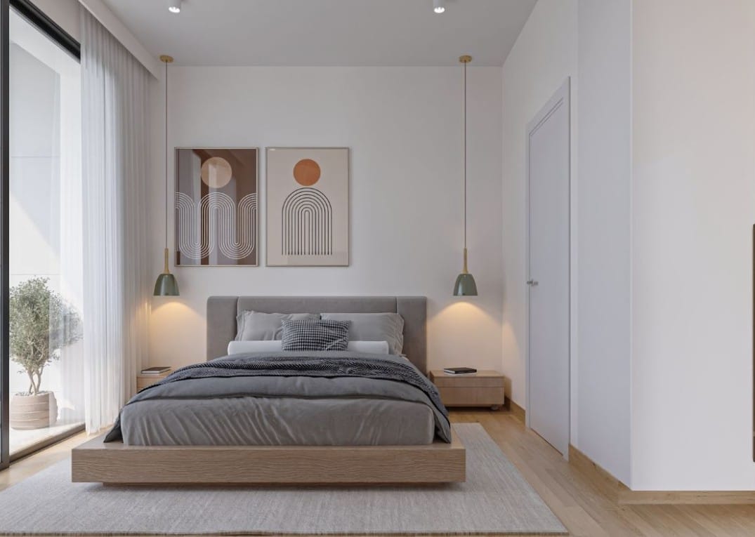 Second bedroom interior in the Kissonerga detached house