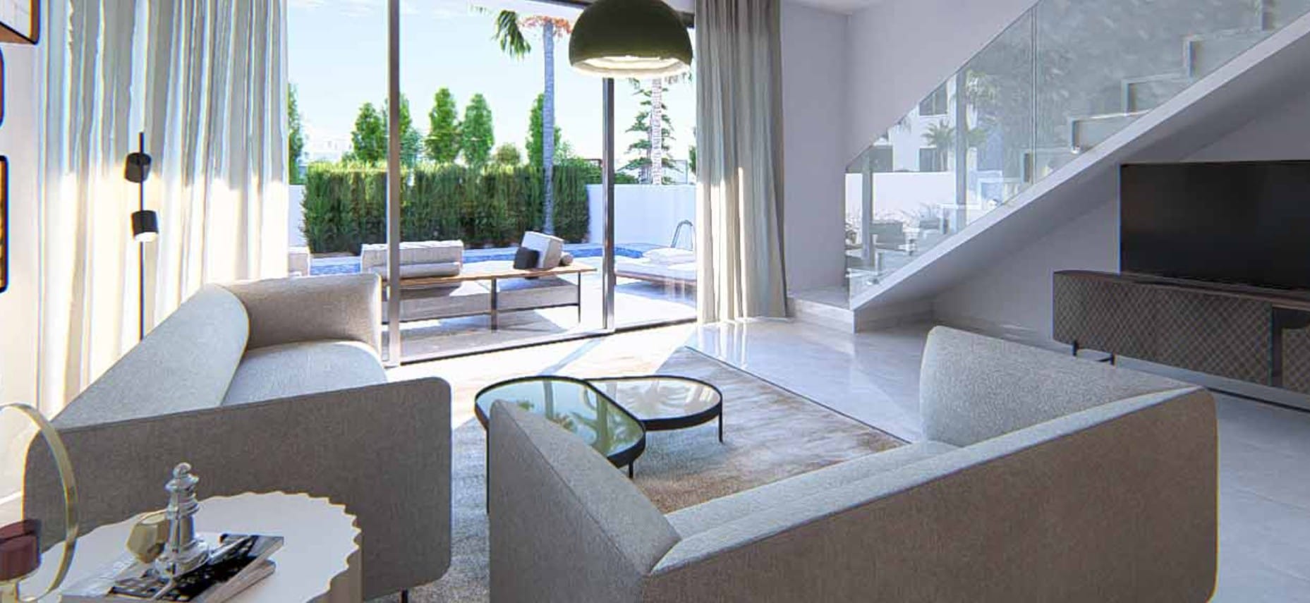 Modern villa interior in Central Paphos