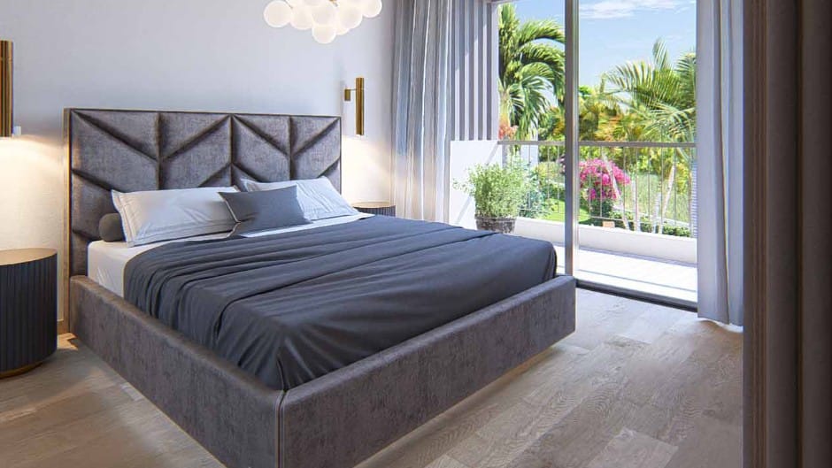 Bedroom in an off-plan villa in Central Paphos
