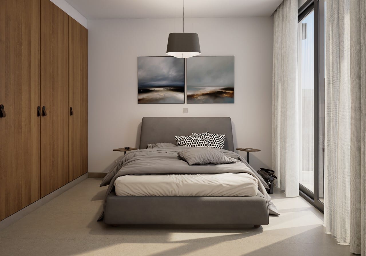 Bedroom in a 3-bedroom beachfront villa in Chloraka, Paphos
