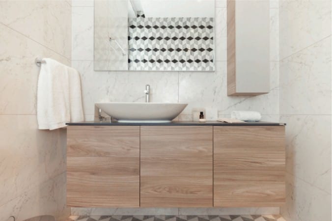 Bathroom vanity in a premium Limassol apartment