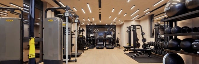 Fitness area at a Limassol residential development