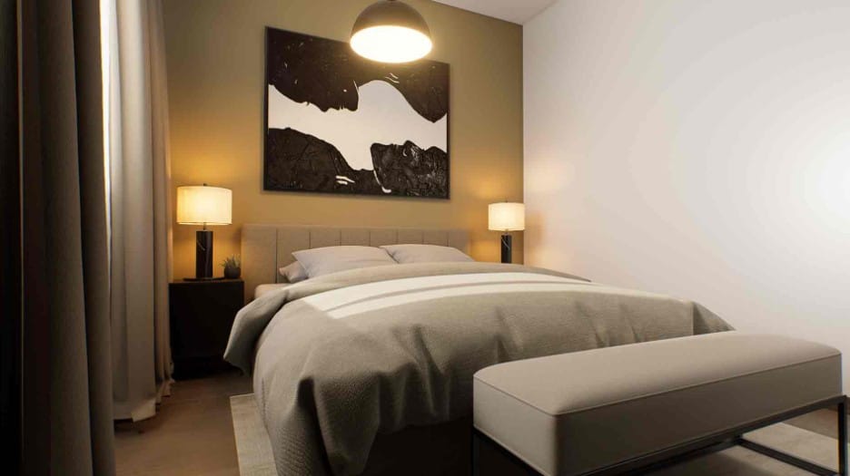 Second bedroom in a modern Energy Class A apartment in Polis