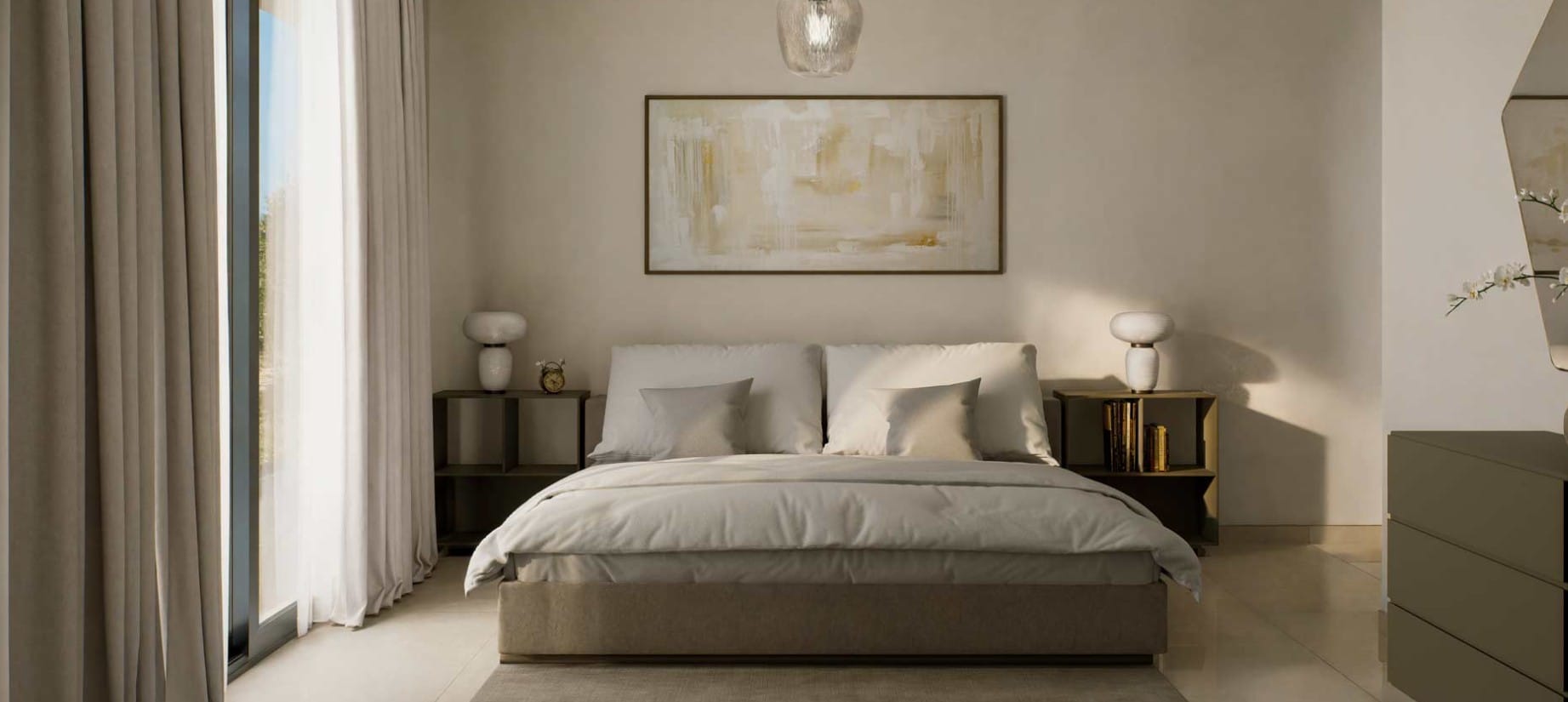 Bedroom at 5-bedroom villa in Agios Athanasios, Limassol